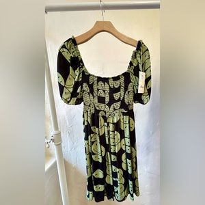 Medium Maaji green Smiley short dress.